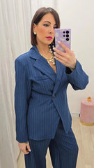 Tailleur Gessato Blu art..66793