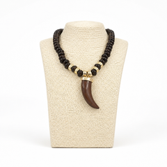 Collana Corno Marrone