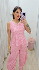 Coordinato Animalier Rosa ART.22003