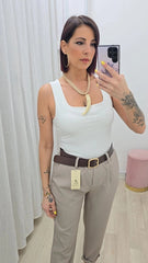 Body Quadrato Bianco art.