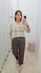 Cardigan Crochet Beige