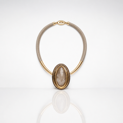 Collana Ciondolo beige